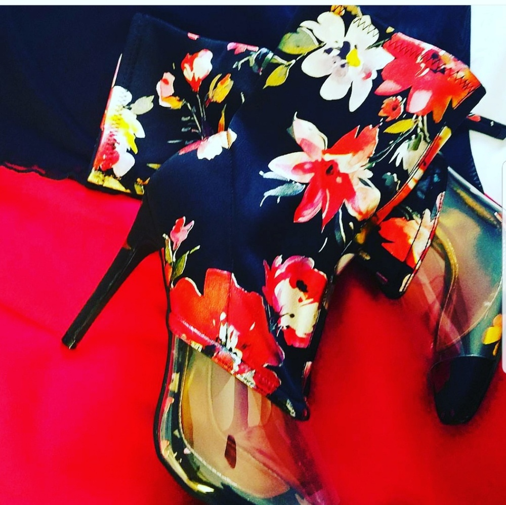 Lola Bootie (Floral & Denim)